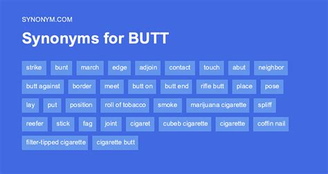 synonyms for butt